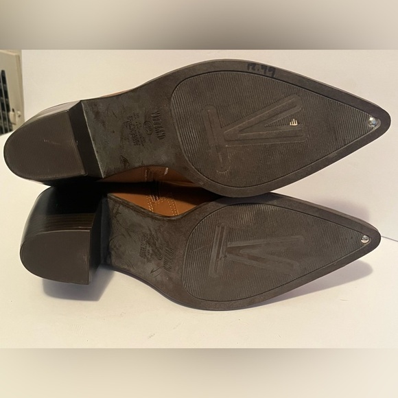 Vizzano Brazillian Footwear Pointed Toe Suede Chunky Heel Western Ankle Boots - Picture 9 of 15